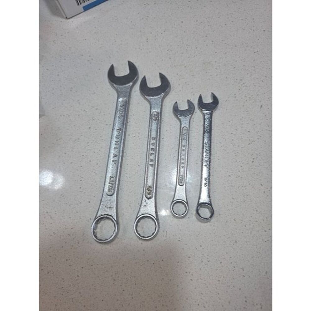 Stanley Chrome Combination Wrench Set - Silver - Picture 1 of 2